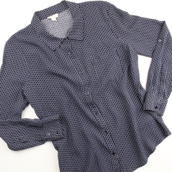 Joie Soft Button Front Blouse Small - Picture 2 of 7